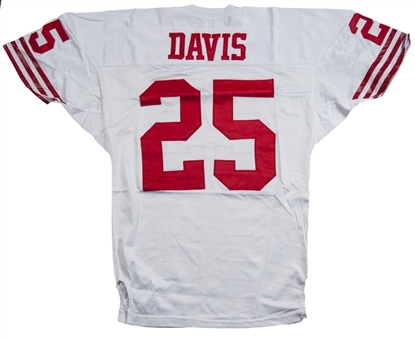 1995 Eric Davis Game Used San Francisco 49ers Road Jersey (49ers LOA)